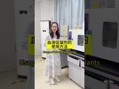 Effetto dell' aggiunta eccessiva di coagulanti nel sangue nei vasi di raccolta